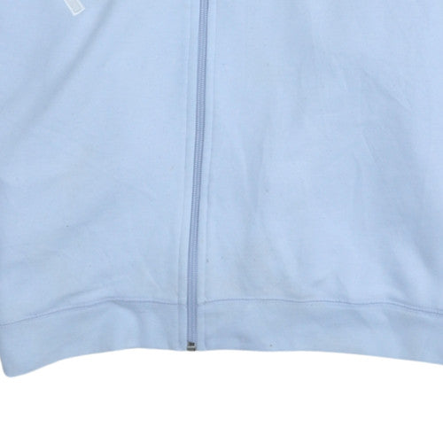 Womens UK Size M Reebok Blue Full Zip Hoodie
