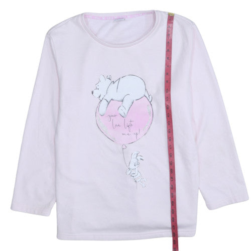 Womens UK Size 16 Disney Pink Pullover Sweatshirt