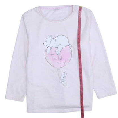 Womens UK Size 16 Disney Pink Pullover Sweatshirt