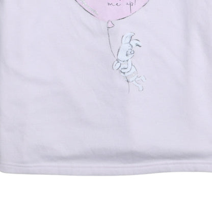 Womens UK Size 16 Disney Pink Pullover Sweatshirt