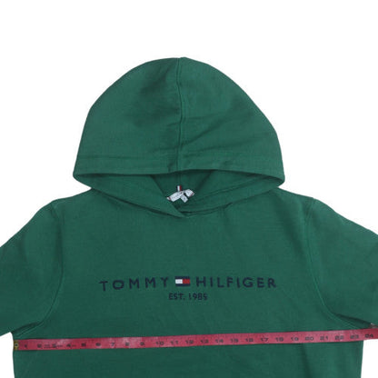 Mens UK Size XL Tommy Hilfiger Green Pullover Hoodie