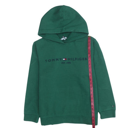 Mens UK Size XL Tommy Hilfiger Green Pullover Hoodie
