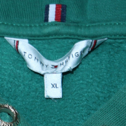 Mens UK Size XL Tommy Hilfiger Green Pullover Hoodie