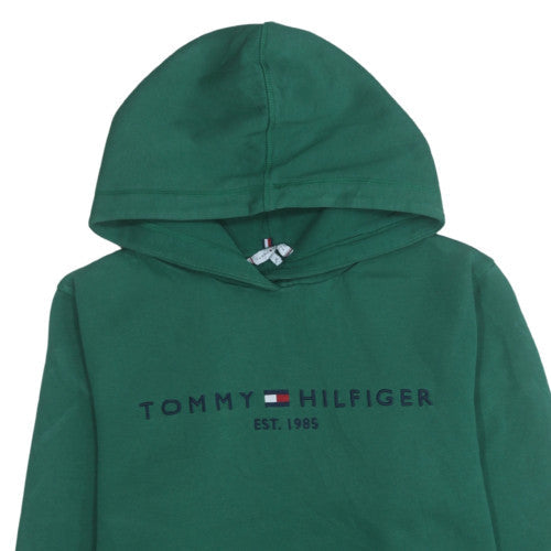 Mens UK Size XL Tommy Hilfiger Green Pullover Hoodie