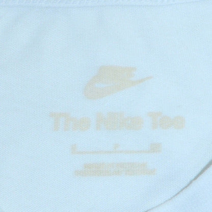 Nike Men's White Medium Crew Neck Cotton T-Shirt