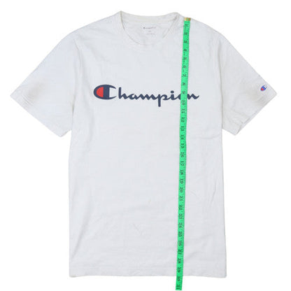 Champion Men's White XL Logo Crew Neck T-Shirt