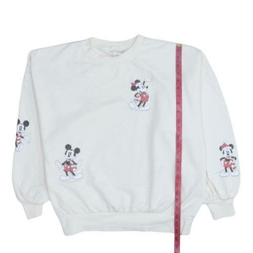 Womens UK Size M H&M White Pullover Sweatshirt