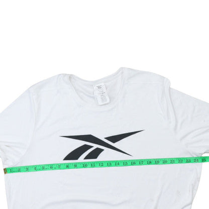 Reebok Men's White 2XL Speedwick Athletic Crew Neck T-Shirt