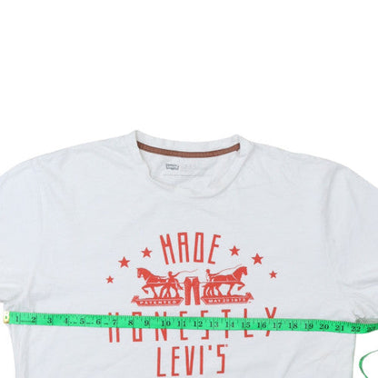 Levi's Men's White XL Classic Graphic Logo Cotton T-Shirt