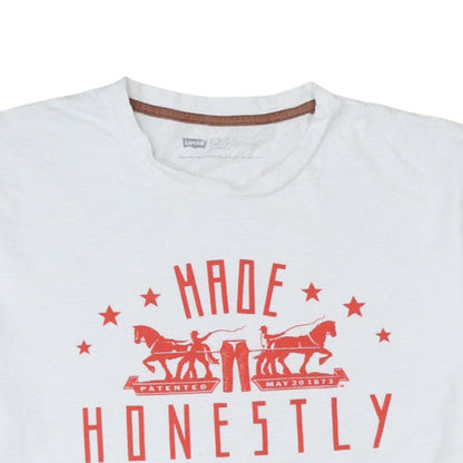 Levi's Men's White XL Classic Graphic Logo Cotton T-Shirt