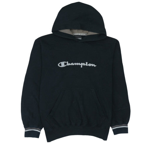Mens UK Size L Champion Black Pullover Hoodie