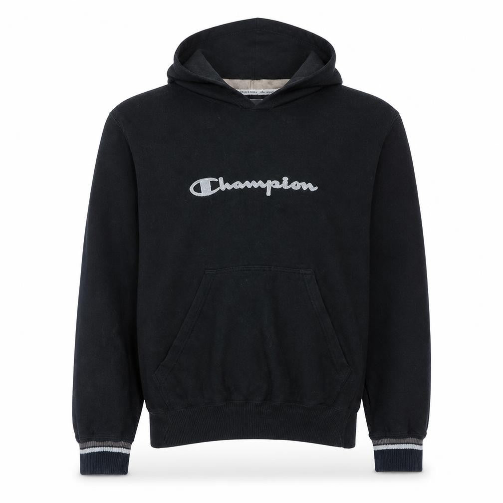 Mens UK Size L Champion Black Pullover Hoodie