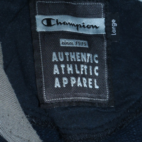 Mens UK Size L Champion Black Pullover Hoodie