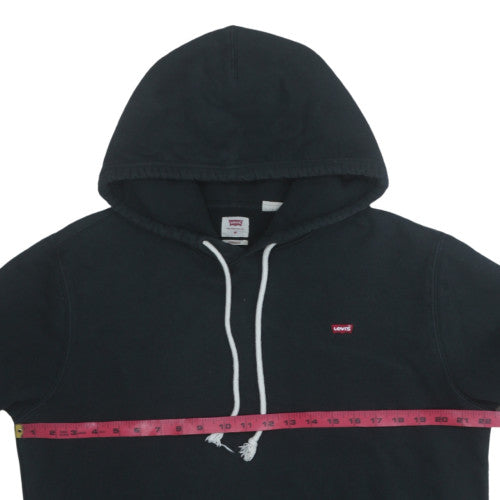 Mens UK Size M Levi's Black Pullover Hoodie