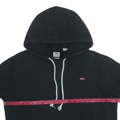 Mens UK Size M Levi's Black Pullover Hoodie