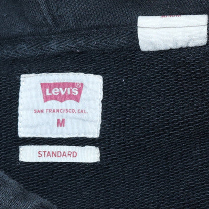 Mens UK Size M Levi's Black Pullover Hoodie