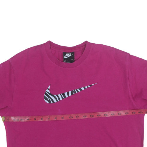 Womens UK Size M Nike Pink Pullover Sweatshirt