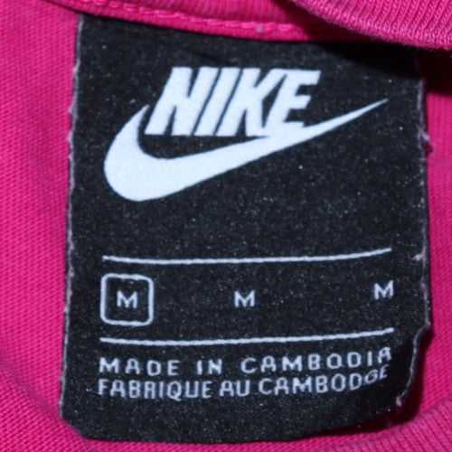 Womens UK Size M Nike Pink Pullover Sweatshirt