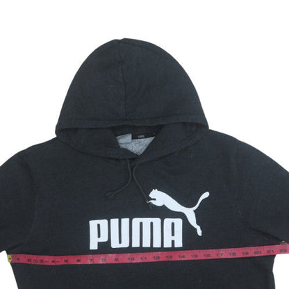 Mens UK Size M Puma Black Pullover Hoodie