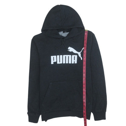 Mens UK Size M Puma Black Pullover Hoodie