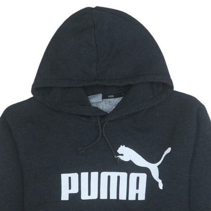 Mens UK Size M Puma Black Pullover Hoodie