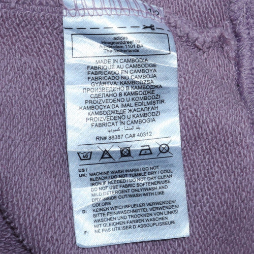Womens UK Size 12 Adidas Purple Pullover Hoodie