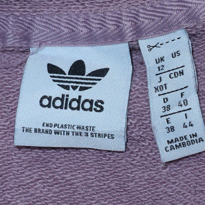 Womens UK Size 12 Adidas Purple Pullover Hoodie