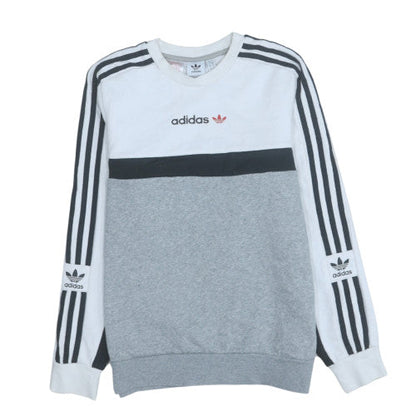 Mens UK Size L Adidas Grey Pullover Sweatshirt