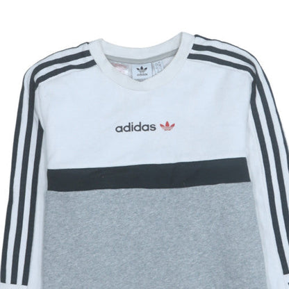 Mens UK Size L Adidas Grey Pullover Sweatshirt