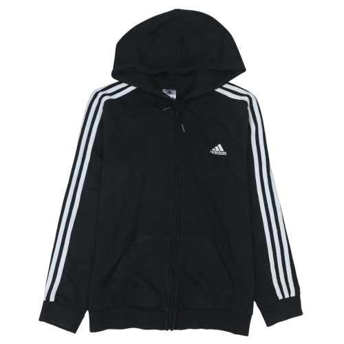 Womens UK Size L Adidas Black Full Zip Hoodie