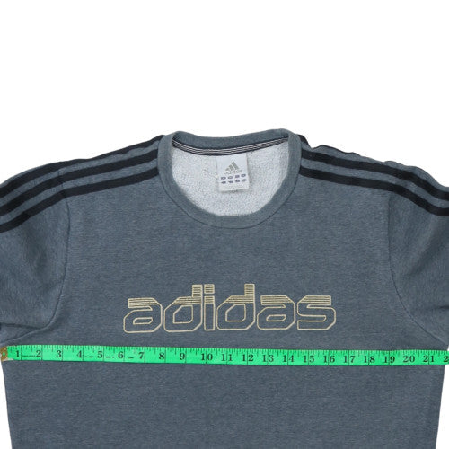 Mens UK Size S Adidas Grey Pullover Sweatshirt