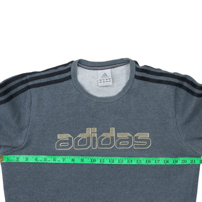 Mens UK Size S Adidas Grey Pullover Sweatshirt