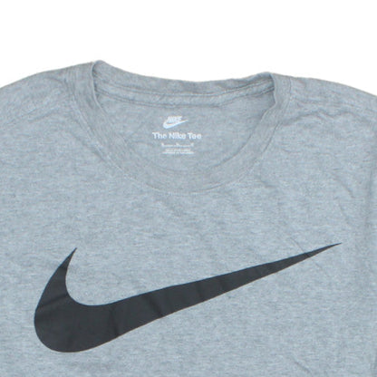 Nike Men's Grey Crew Neck Graphic Print T-Shirt M