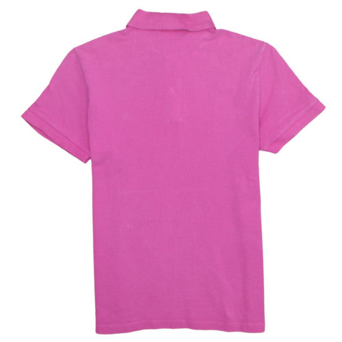 Ellesse Womens Pink Polo Shirt Short Sleeve Cotton UK M