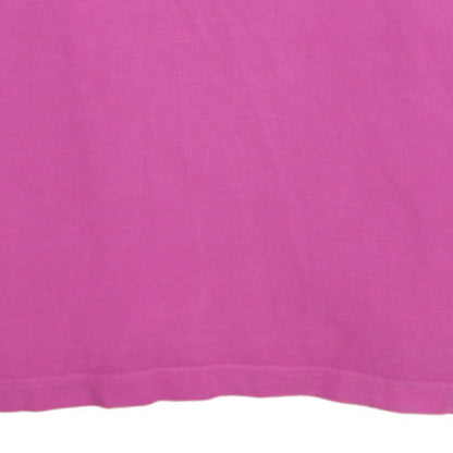 Ellesse Womens Pink Polo Shirt Short Sleeve Cotton UK M