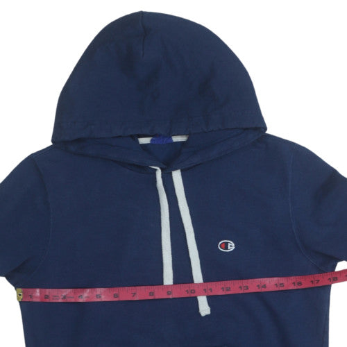 Mens UK Size L Champion Blue Pullover Hoodie