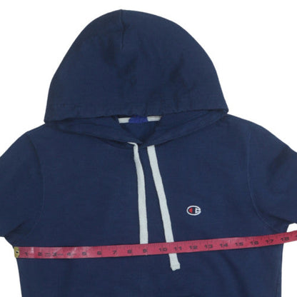 Mens UK Size L Champion Blue Pullover Hoodie