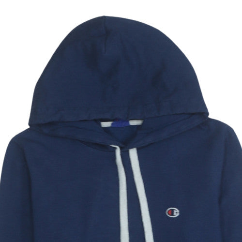Mens UK Size L Champion Blue Pullover Hoodie