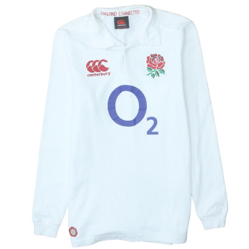Teens UK Size 12 Slim Canterbury White Pullover Sweatshirt
