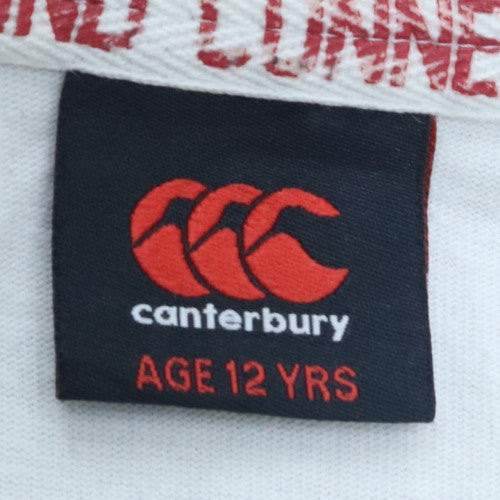 Teens UK Size 12 Slim Canterbury White Pullover Sweatshirt