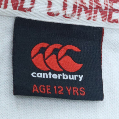 Teens UK Size 12 Slim Canterbury White Pullover Sweatshirt