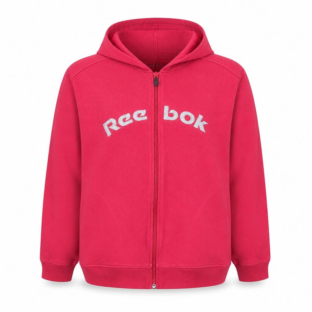 Mens UK Size 2XL Reebok Red Full Zip Hoodie