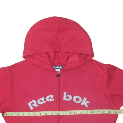 Mens UK Size 2XL Reebok Red Full Zip Hoodie