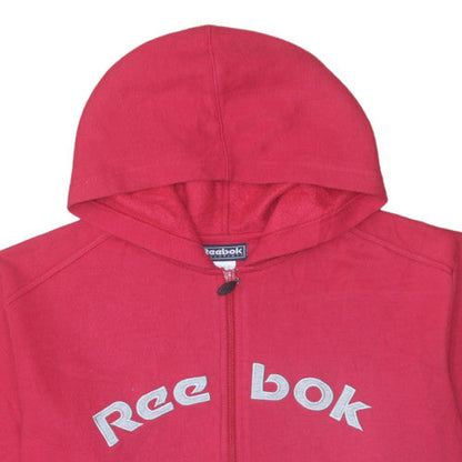 Mens UK Size 2XL Reebok Red Full Zip Hoodie