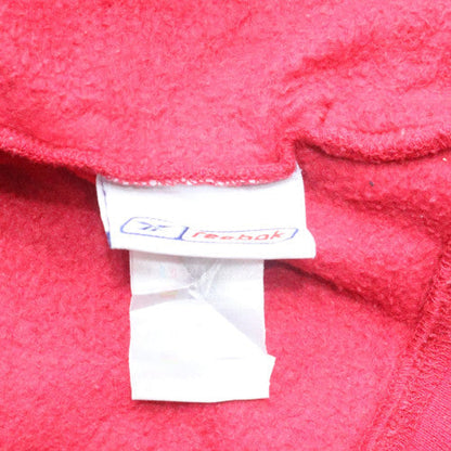 Mens UK Size 2XL Reebok Red Full Zip Hoodie