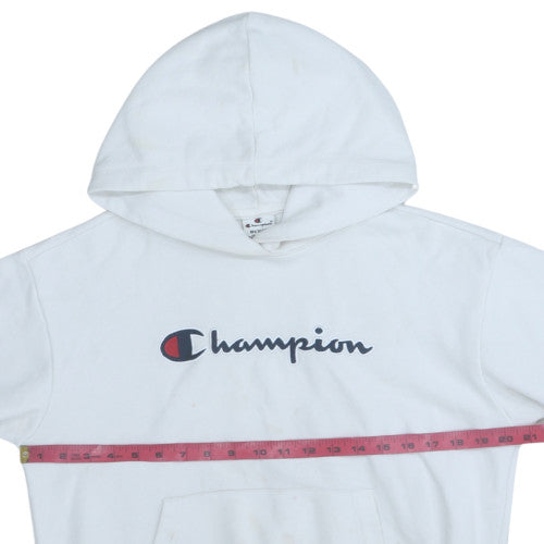 Mens UK Size M Champion White Pullover Hoodie