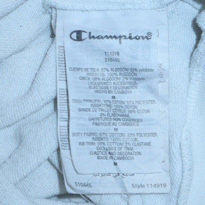 Mens UK Size M Champion White Pullover Hoodie