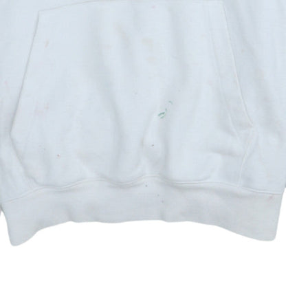 Mens UK Size M Champion White Pullover Hoodie