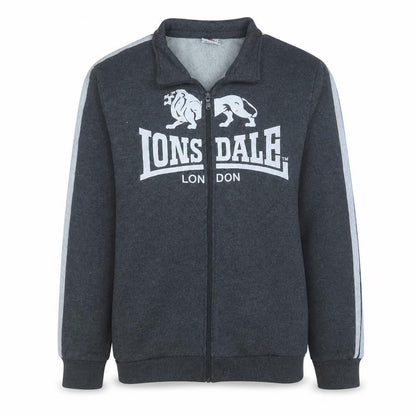 Mens UK Size M Lonsdale Grey Full Zip Sweatshirt