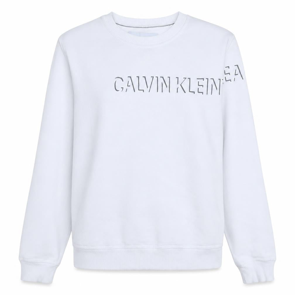 Mens UK Size S Calvin Klein Jeans White Pullover Sweatshirt